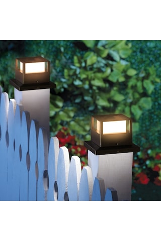 Mufunye Güneş Enerjili Dış Mekan Lambası, Çift Renkli Işık, Ev Bahçesi Ve Çit Aydınlatması, 6-12 Saat Süreli Aydınlatma, Dayanıklı Yapı Beyaz