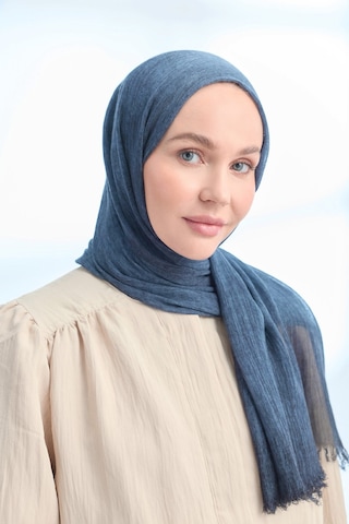 Armanda Organic Touch Viskoz Şal- 3601 Koyu İndigo
