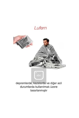 Çift Taraflı Gümüş Acil Durum Battaniyesi Soğuk Sıcak Tutan Termal Yanık Hayatta Kalma Kamp Deprem