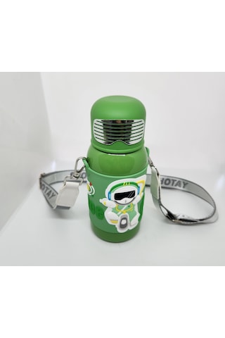 Shotay St-8812 Space 600ml Çift Başlık Kapak Termos Matara Yeşil