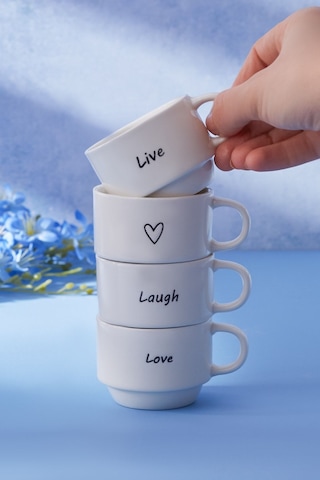 Karaca  Lovely Laugh 4 Kişilik Espresso Kahve Seti 100 ml