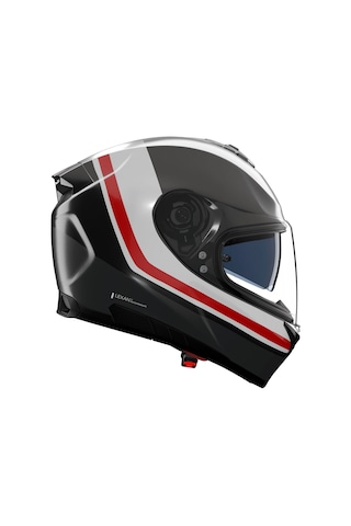Nolan N80.8 İncline 353 Kapalı Kask Siyah Beyaz Kırmızı