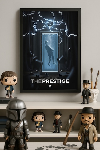 The Prestige Siyah Ahşap Çerçeveli Poster, Film Duvar Tablosu