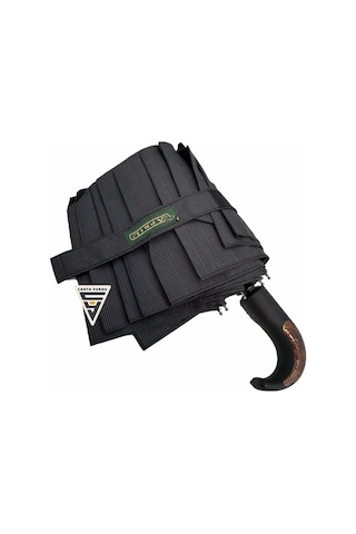 April A-226g A1 Baston Sap 10 Telli Tam Otomatik Şemsiye Siyah