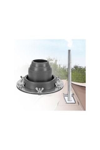 Homyl Çadır Için Soba Krikosu Esnek Çatı Tipi Seyahat Gri Gri