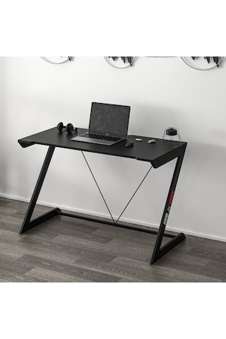 Zoned Metal Ayaklı Gaming Oyuncu Masası - Siyah