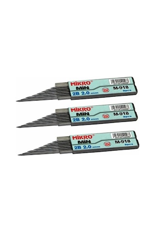 Mikro Kalem Ucu 2.0mm 2b Mikro 2b Kalem Ucu 2mm Siyah 3 Adet