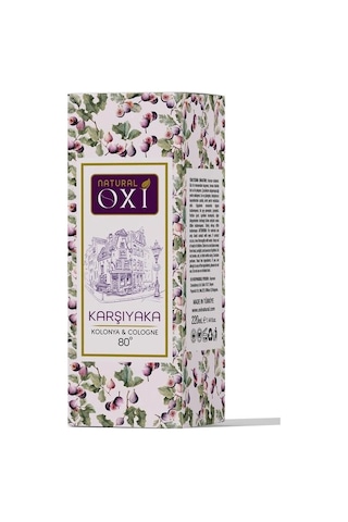 Oxi Natural Premium 80 Kolonya 220ml Cam Şişe Kutulu - Karşıyaka