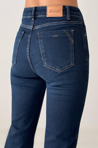 Lacarino 7403 M.flare Kadın Jean Pantolon Dark Blue Tnt