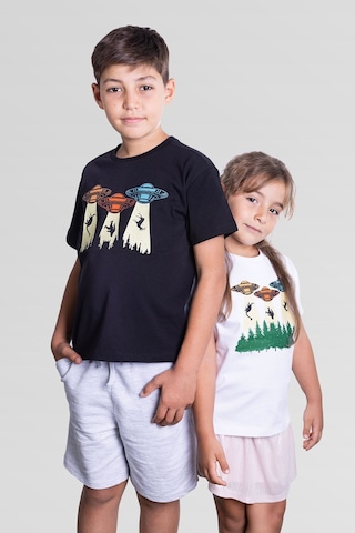 Little's World Space Machine Çocuk Tshirt Siyah