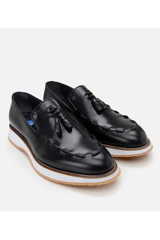 Hotiç Erkek Deri Siyah Püskül Detaylı Loafer 02ayh305220a100 Siyah-black Siyah