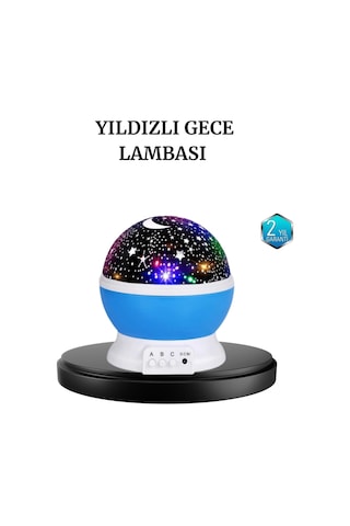 Renkli Led Gece Lambası 6 Işık Modlu Çocuk Odası Atmosfer Aydınlatma Çok Renkli