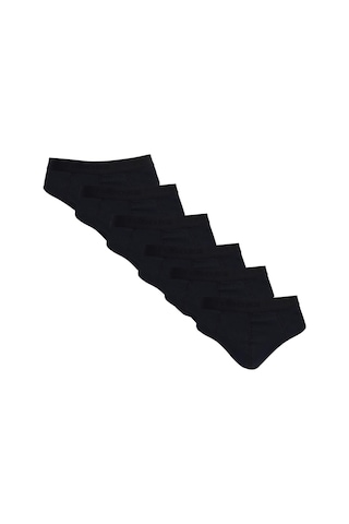 Tudors Erkek 6'lı Paket Likralı Pamuklu Siyah Slip Külot-41740 Siyah