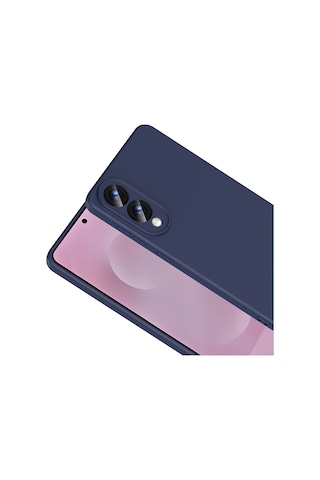 Galaxy Uyumlu S25 Edge Kılıf Mara Lansman İç Yüzeyi Kadife Kılıf Lacivert