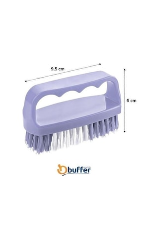 Buffer Tutamaçlı Plastik Pratik Tırnak Ve Kıyafet Yaka Temizlik Fırçası- Tp-113 Çok Renkli