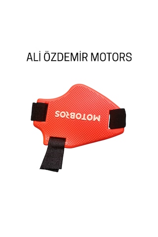 Ali Özdemir Motors Motosiklet Ayakkabı Koruma Pedi Turuncu Ayarlanabilir Boyut