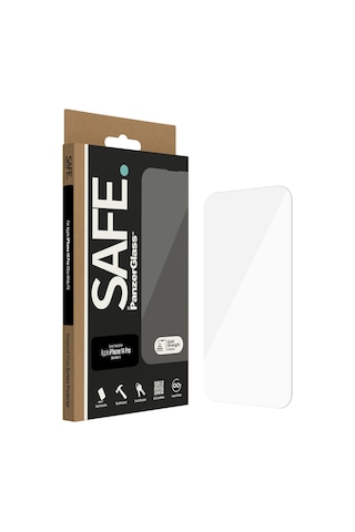 Safe. By Panzerglass Apple Uyumlu iPhone 14 Pro Ultra-wide Fit Tam Koruma Çerçeve Aparatlı Ekran Koruyucu