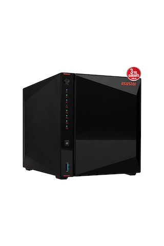 Asustor 4diskli Celeron N5105 Qc-16gb Ram-2-2.5gbe Nas Server As5404t 47911