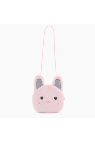 Peluş Trend Kids Bear Cat Crossbody Çanta - Pembe