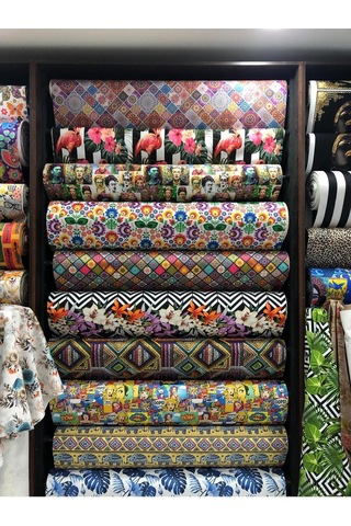 Tekli Etnik Desen Kumaş Krem Ahşap Ceviz Ayak Çay Seti Koltuk Takımı Ofis Koltuk Takımı Etnik