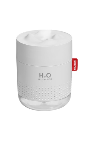 Geeksen Beyaz 500ml Usb Ev Ofis Mini Nemlendirici, Sürekli/aralıklı Buhar Modu, Otomatik Kapatma, 36db Sessiz, Gece Lambı, Nemli Hava Sağlar