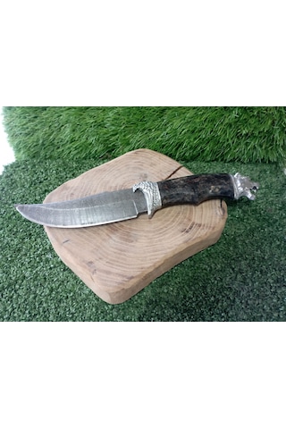 Tctknives El Yapımı Av Kamp Bıçağı Kaplan 000 Gümüş - Siyah
