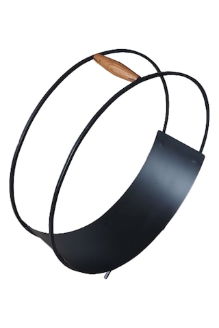 Blueflame Metal Ahşap Kulplu Dekoratif Şömine Odunluk