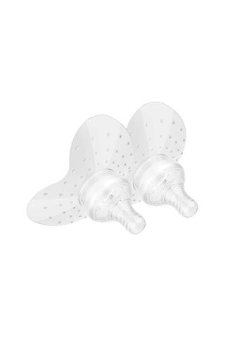 Hangfox Meme Ucu Koruması - Emzik Tutan Silikon Korumalı Emziği, Gıda Seviyesi, İkiz Paket, Saklama Kutusuyla, Spiral Desenli Uyumluluk