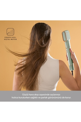 Homend Hairmony 4606H Saç Kurutma Ve Şekillendirme Seti Su Yeşili Su Yeşili