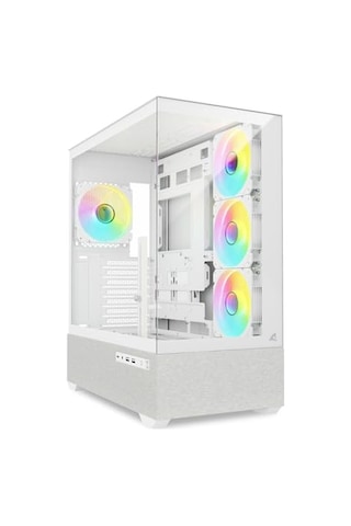 Sharkoon Kasa Mıd Tower Psusuz 4xfan Ak7 Argb Whıte Sharkoon Kasa Mıd Tower Psusuz 4xfan Ak7 Argb Whıte