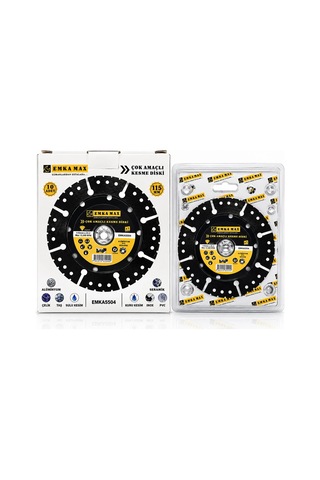 10 Adet Çok Amaçlı Kesme Disk Seramik - Çelik - Pvc - Inox - Alüminyum - Taş 115mmx22.2 Bx40