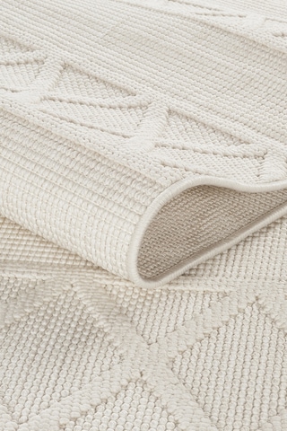 Mariesse Home Naturel Bukleli Yumuşak Dokulu Iskandinav Yolluk Dokuma Halı Oturma Odası Mutfak Halısı Koridor Doha Yolluk 610 Krem