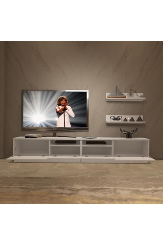Decoraktiv Trendstyle 220r Slm Tv Ünitesi Tv Sehpası Beyaz