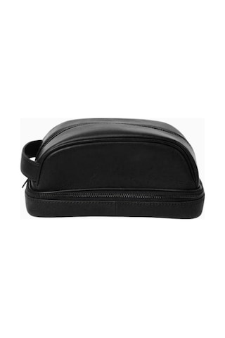 Ryoko Liwa Dopp Kit Deri Seyahat Ve Bakım Çantası El Çantası Black 2 Çok Renkli