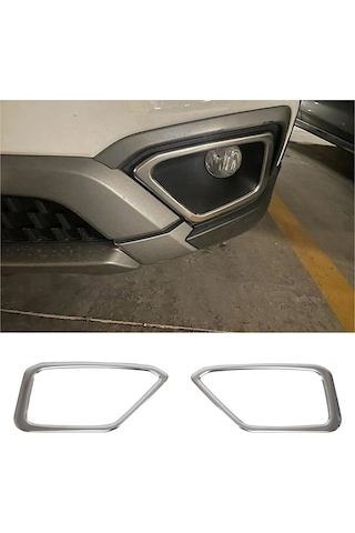 Fiat Egea Cross Uyumlu 2016 Ve Üzeri Krom Sis Çerçevesi 2 Parça Paslanmaz  Çelik