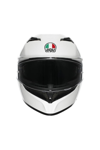 Agv K3 MPLK Mono Beyaz Motosiklet Kaskı