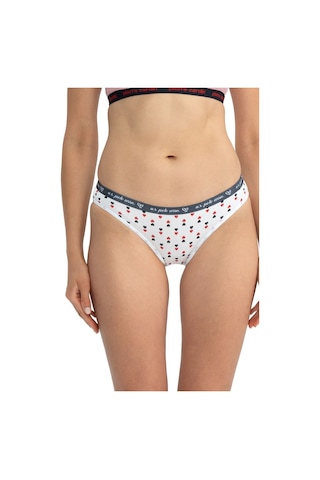 U.s Polo Assn. 66430 Kadın Karışık Desen Pamuklu 3'lü Slip Külot-lacivert Lacivert