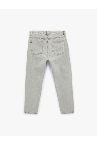 Koton Pamuklu Normal Bel Regular Fit Tapered Jean Pantolon - Joe Jean Gri 6sam40047nd Gri