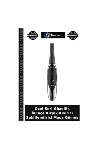 Özel Seri Güzellik İnface Kirpik Kıvırıcı Şekillendirici Maşa Gümüş