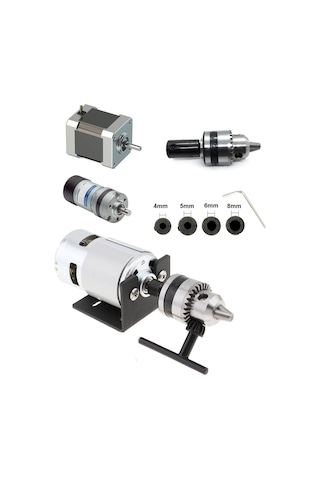 Motor için 6 MM Anahtarlı Metal Mandren Okul Proje Uygulama Arge H