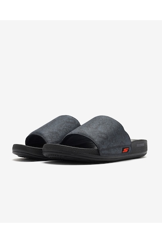 Skechers Hyper Slıde - Topographıc Erkek Gri Terlik 229137 Slt Gri