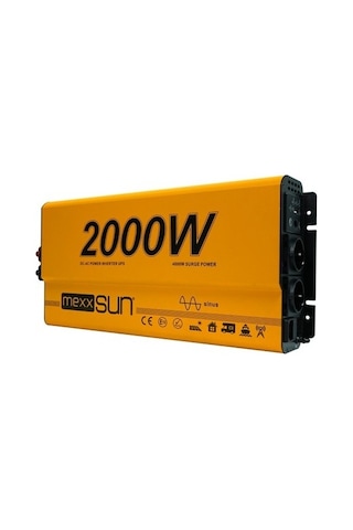 Mexxsun 12v 2000w Ats Ups Şarjlı Tam Sinüs Inverter Ekranlı Mex2000tc