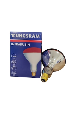 Isıtan Lamba,kırmızı Işık Infrared Ampul 150 Watt - 2 Adet
