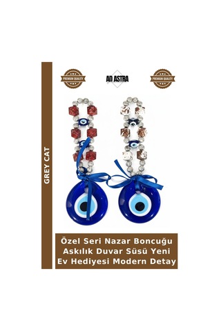 Özel Seri Nazar Boncuğu Askılık Duvar Süsü Yeni Ev Hediyesi Modern Detay