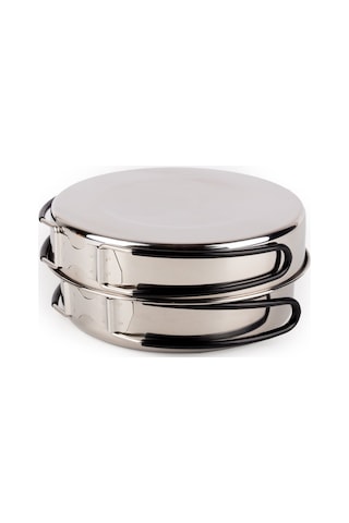 Evolite Evercamp 2-3 Kişilik Çelik Tencere Seti Gri