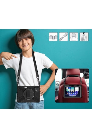 Xiaomi Uyumlu Pad 6 Defender Askılı Zırhlı Tank Case