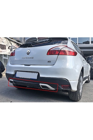Renault Megane 3 Difüzör Parlak Siyah Plastik Servis Model Izgaralı Arka-difizör-bodykit-ek-karlık