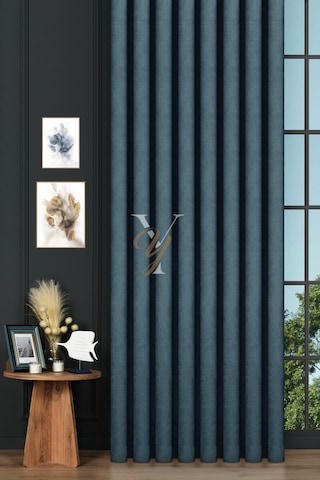 Petek Fon Perde V-1036 Mavi Mavi