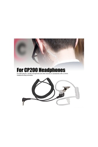 Yaozixa 3.5mm Tek Taraflı Radyo Kulaklığı - Hava Konisi, Ptt Tuşu, Gizli Mikrofon, Yüksek Ses Kalitesi