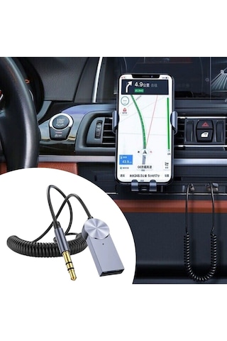 Uravas Store Araba Için Bluetooth Aux Alıcısı Wireless Araç Kiti